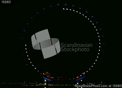 Image of london eye at night