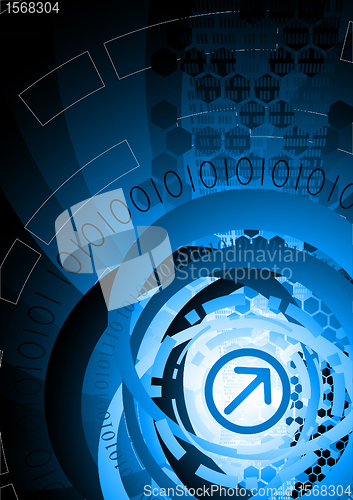 Image of Vector background with arrow