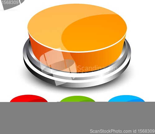 Image of Set of abstract glossy button