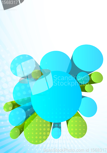Image of Background with 3d circles