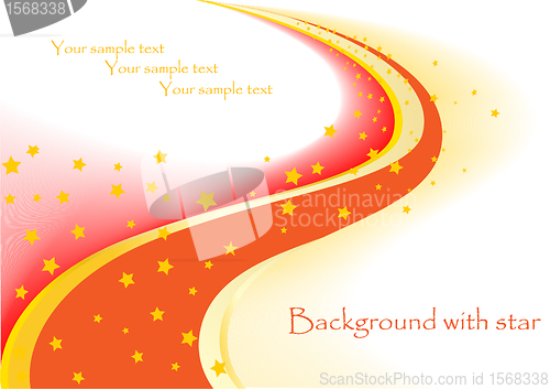 Image of Vector background with star