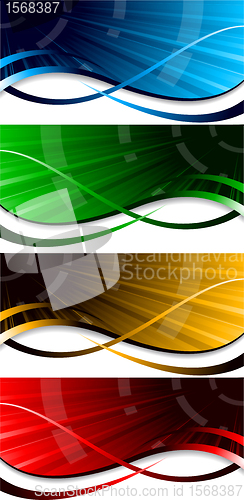 Image of Vector bright banners