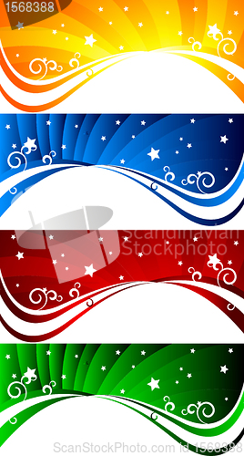 Image of Vector set of abstract banners