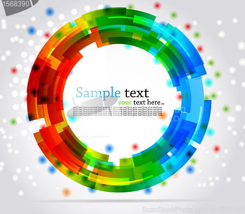 Image of Abstract circle background. Colorful illustration