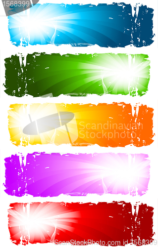 Image of Swirl banners. Vector collection