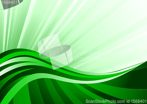 Image of Vector green background