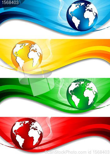 Image of Vector set of banners