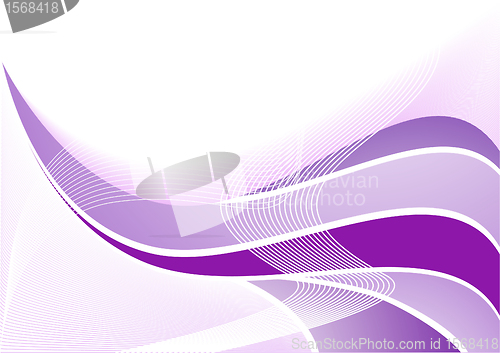 Image of Vector violet abstract wave