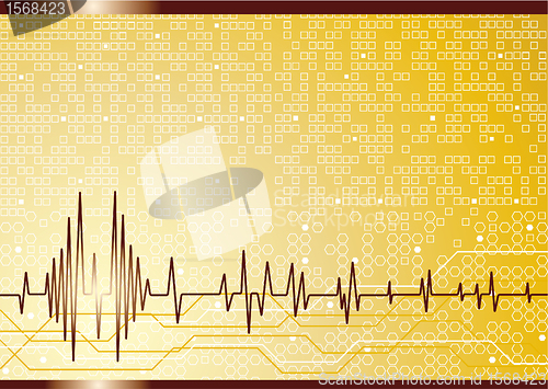 Image of Vector hi-tech brow background
