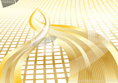 Image of Vector gold abstract background with texture