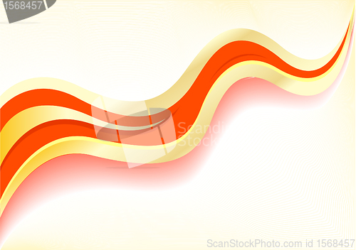 Image of Vector wave red abstract background