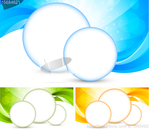 Image of Set of bright background