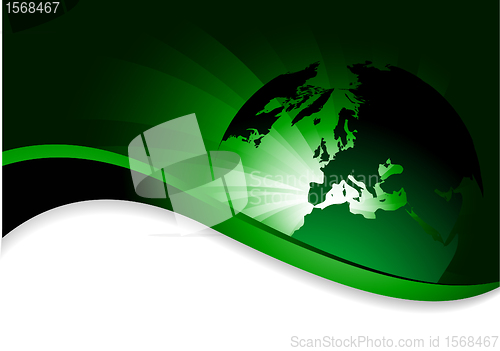 Image of Vector abstract background with globe
