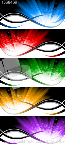 Image of Vector bright banners