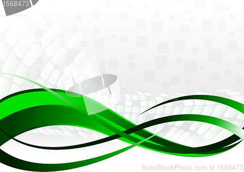 Image of Vector abstract background in green color