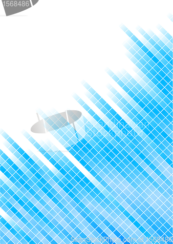 Image of Vector abstract blue background with square