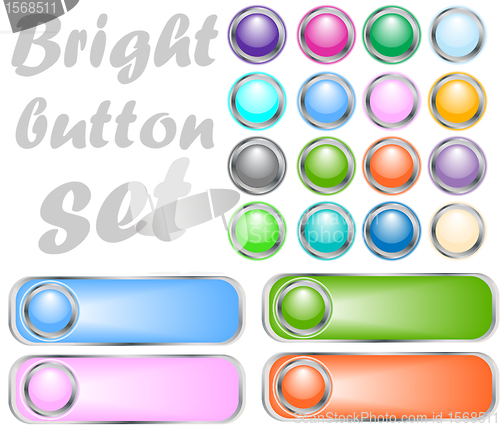 Image of Vector bright button