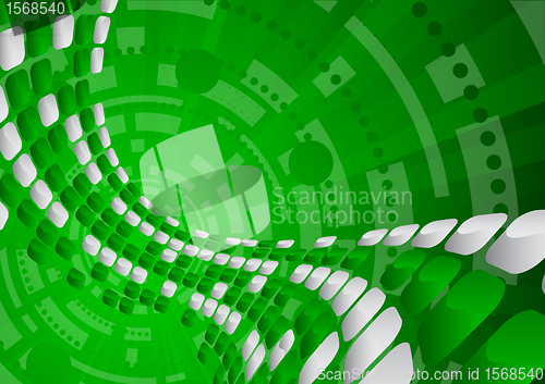 Image of Vector tech green background