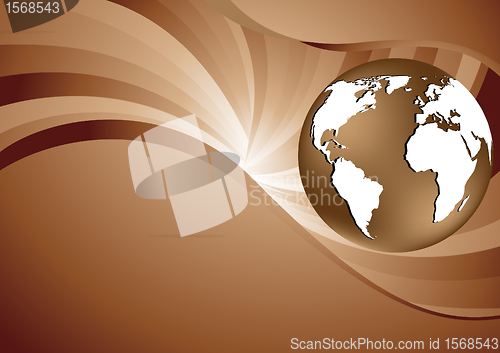 Image of Vector abstract brown background