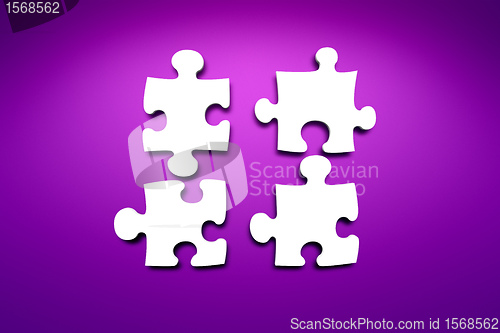 Image of jigsaw puzzle white