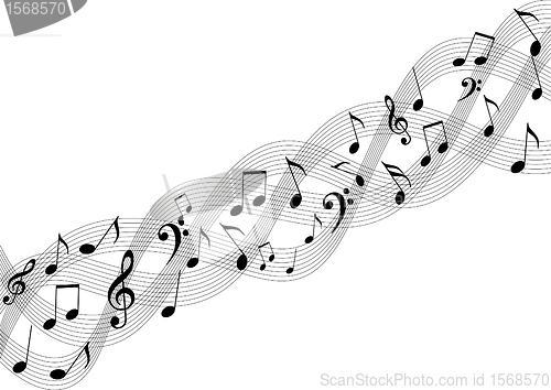 Image of Vector music element