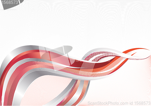 Image of Vector red and silver background