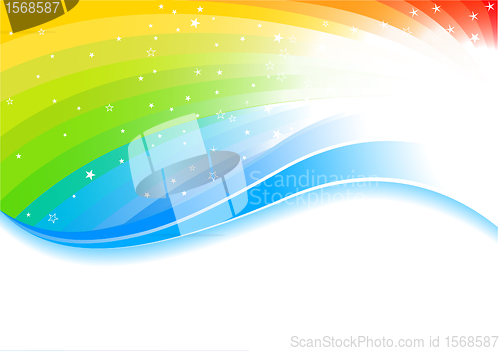 Image of Vector rainbow background