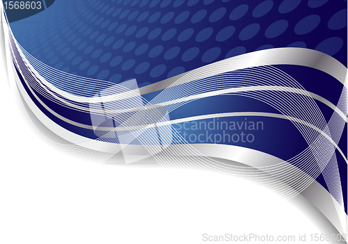Image of Vector abstract blue background with circle