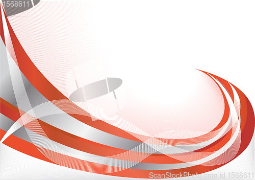 Image of Vector red abstract background