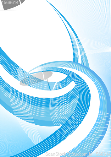 Image of Vector digital abstract blue background