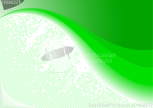 Image of Vector background on green color