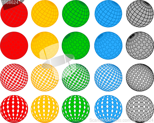 Image of Vector disco ball collection