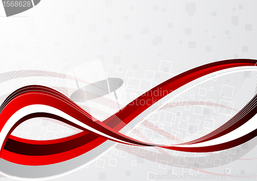 Image of Vector abstract red background