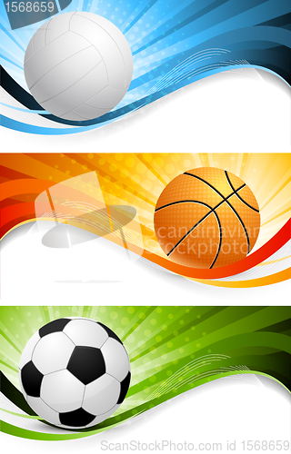 Image of Set of sport banners