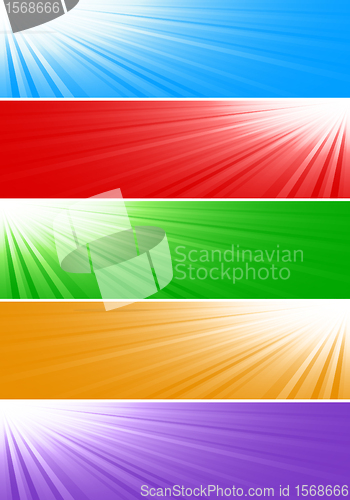 Image of Vector bright banners