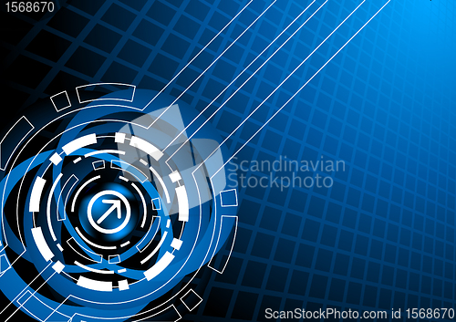 Image of Vector abstract tech template