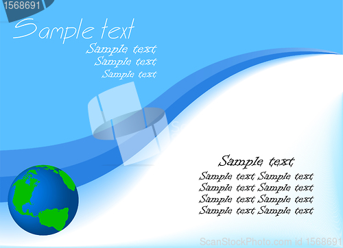 Image of vector background with globe