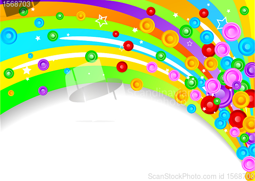 Image of Vector colorful background with circles