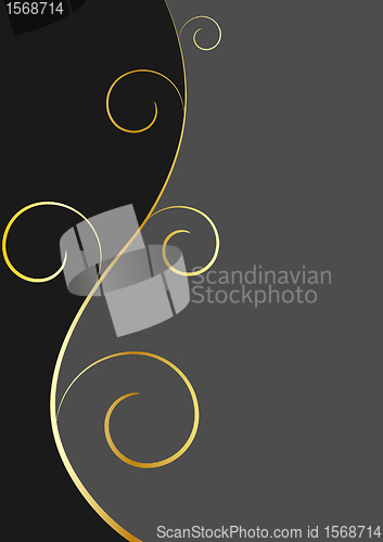 Image of Vector card spiral branche