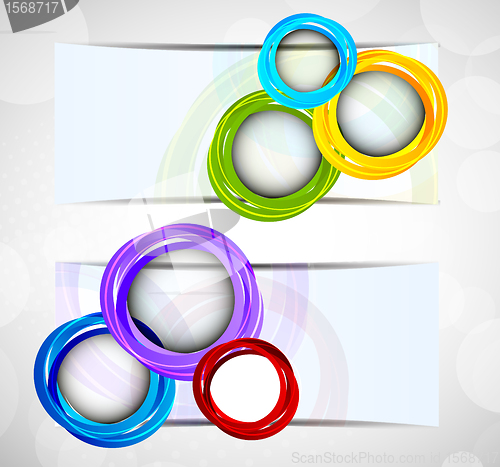 Image of Two abstract banners