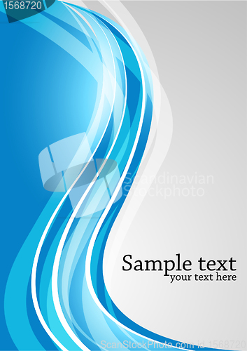 Image of Vector abstract background in blue color