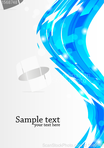 Image of Abstract background with blue line