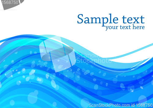 Image of Abstract waves. Vector illustration