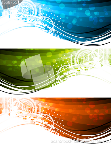 Image of Abstract tech banners