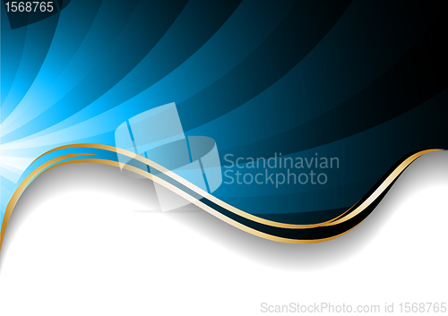 Image of Vector bright blue background