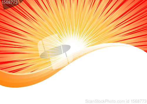 Image of Vector bright orange background