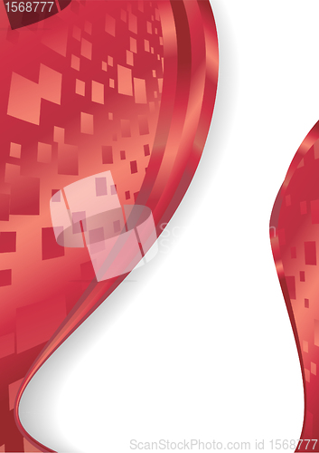 Image of Vector abstract red background