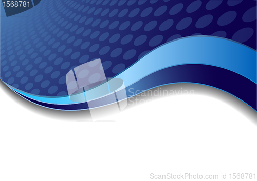 Image of Vector blue background with circle