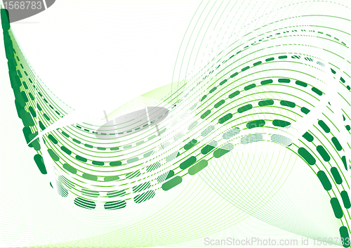 Image of Vector abstract green background
