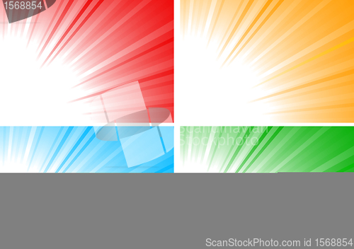 Image of Vector set colorful backgrounds